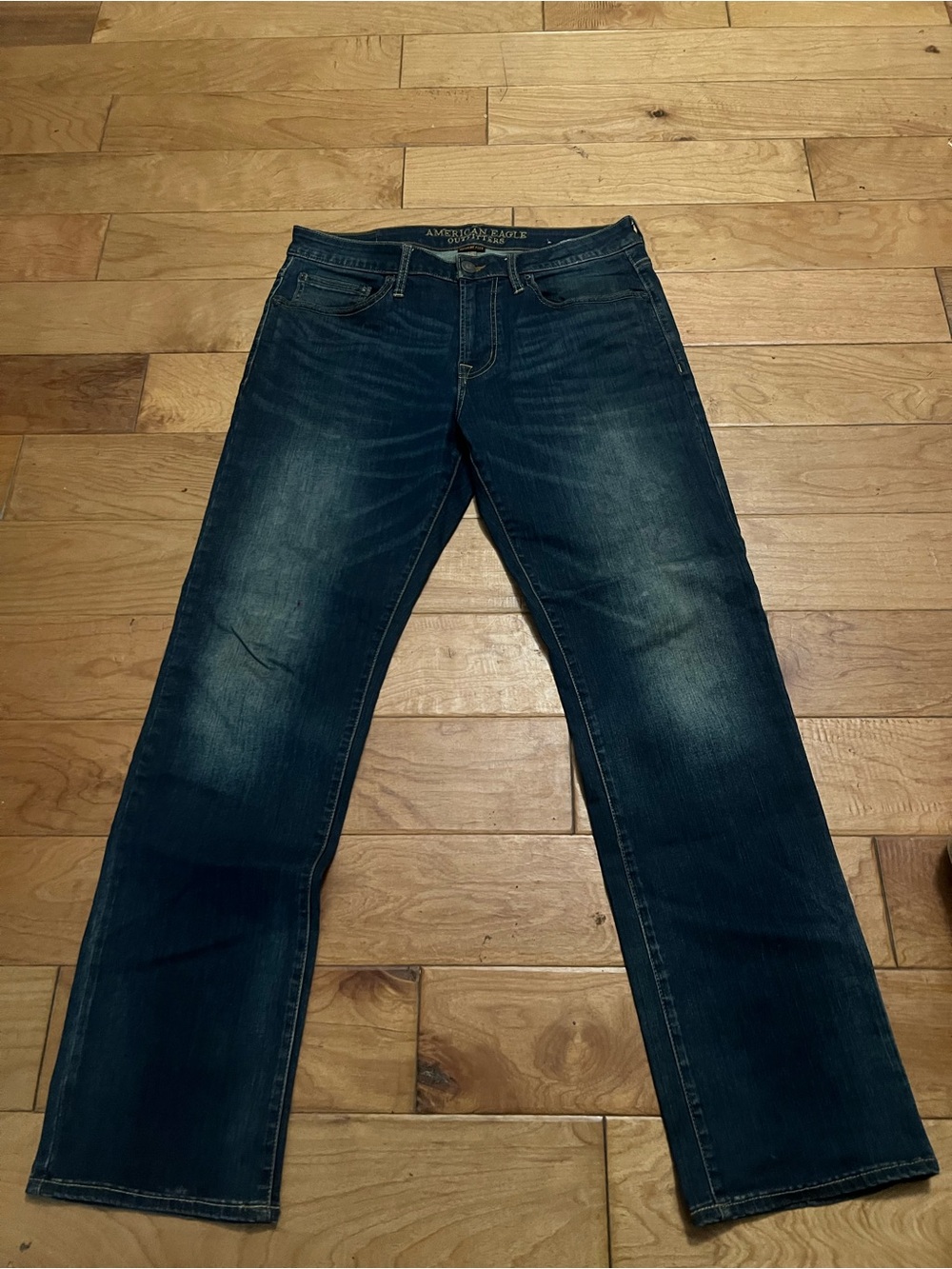 American Eagle Outfitters Dark Blue Men’s Straight Fit Jeans 32 x 32